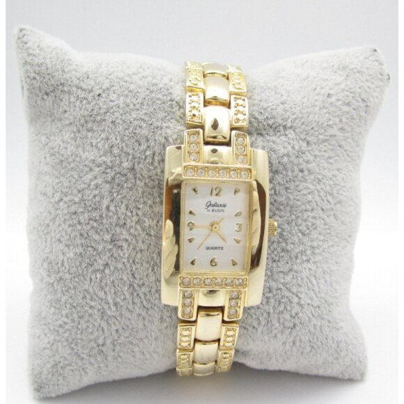 Elgin Accessories - Women Galaxie By Elgin Quartz WR Analog 19mm Tank Watch (H936) "New Battery"